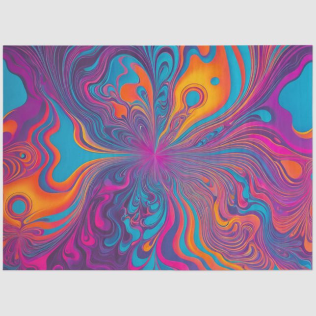 Papel de tejido artístico del aerógrafo Psychedeli (Anverso)