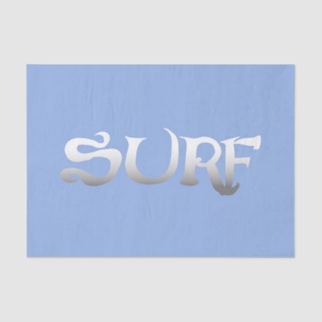 Papel de tejido azul surf (Anverso)