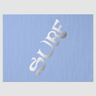 Papel de tejido azul surf inclinado