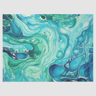 Papel de tejido azul turquesa de onda insignifican