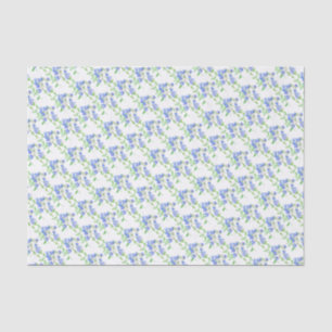 Papel de tejido blanco verde azul
