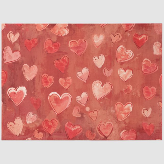 Papel de tejido cardíaco romántico (Anverso)