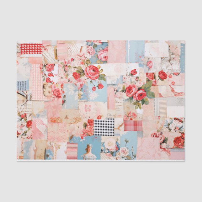 Papel De Tejido Chic De Shabby (Anverso)