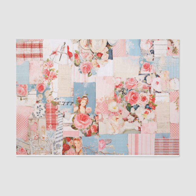 Papel De Tejido Chic De Shabby (Anverso)