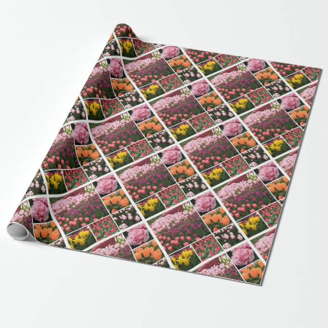 Papel de tejido colgante de tulipán (Desenrollado)