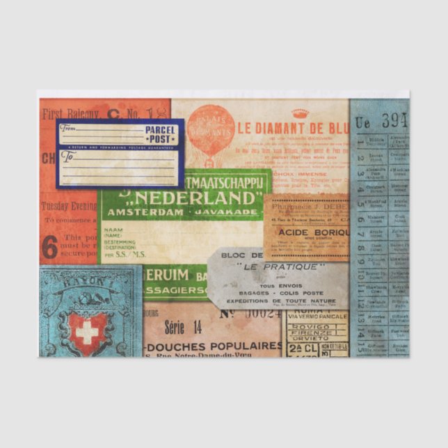 Papel De Tejido Collage (Anverso)