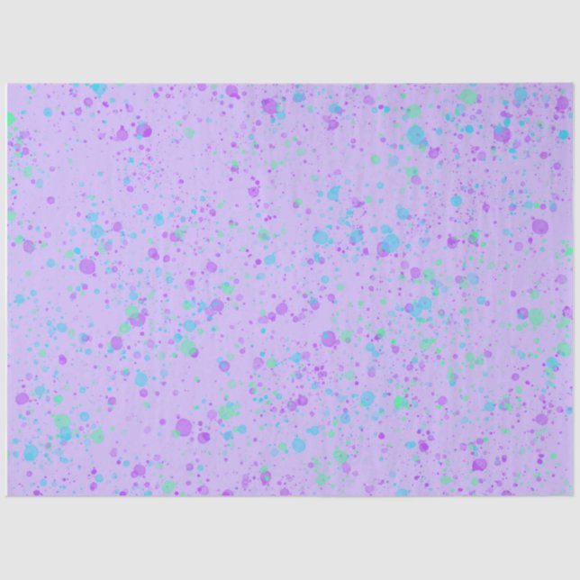 Papel de tejido con bandeja de pintura púrpura (Anverso)