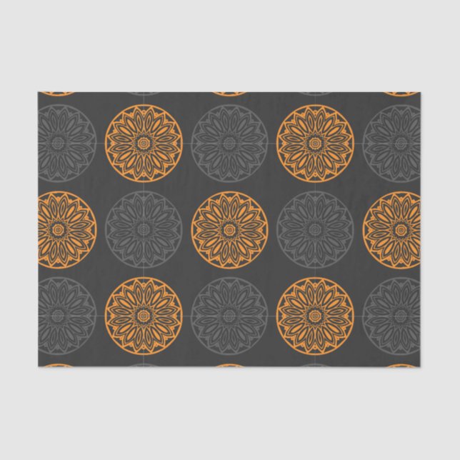 papel de tejido con motivos florales (Anverso)