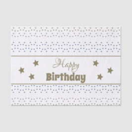 Papel De Tejido Con Patrón De Estrella Para Cumple