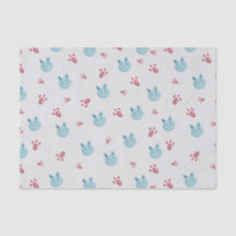 Papel de tejido conejo - Envoltura de regalo de co