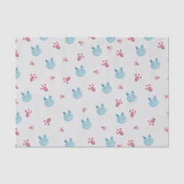 Papel de tejido conejo - Envoltura de regalo de co