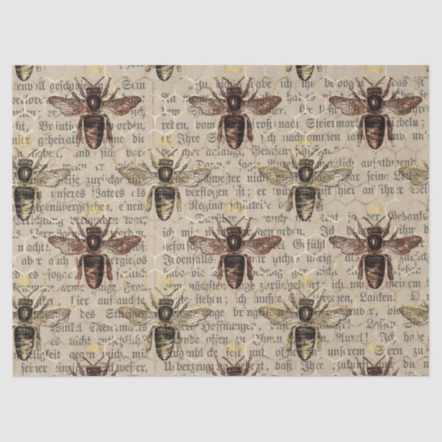 Papel de tejido de abeja marrón (Anverso)