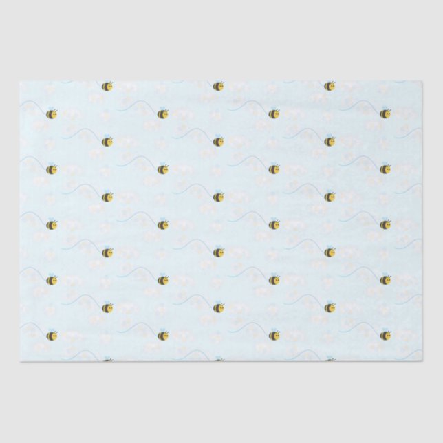 Papel de tejido de abejas alegre (Anverso)