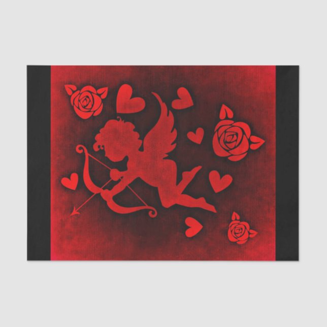 papel de tejido de amor cupido (Anverso)