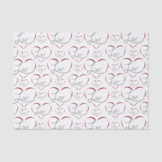 Papel de tejido de amor de San Valentín