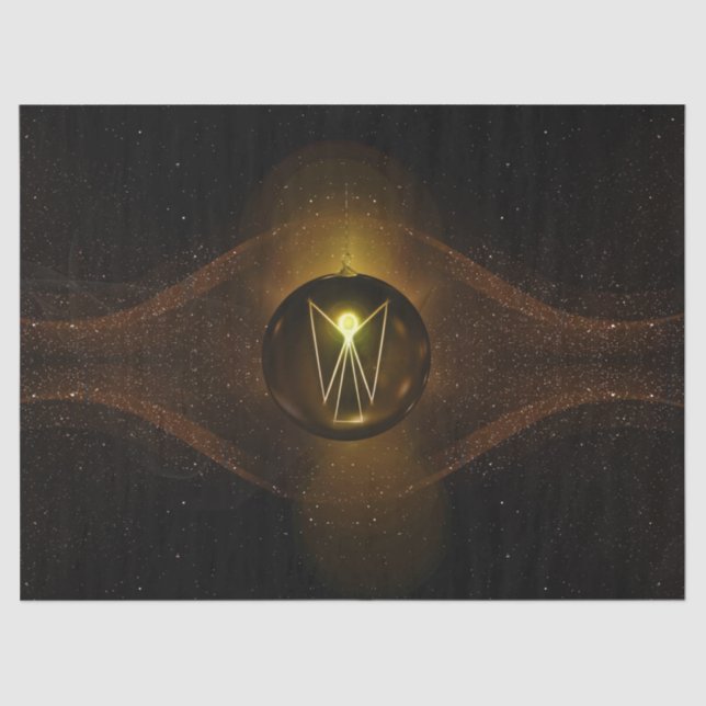 Papel de tejido de ángel para navidades (Anverso)