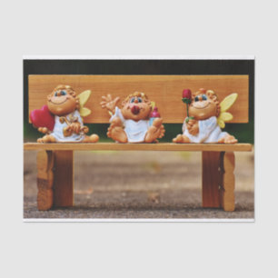 papel de tejido de ángeles personalizados