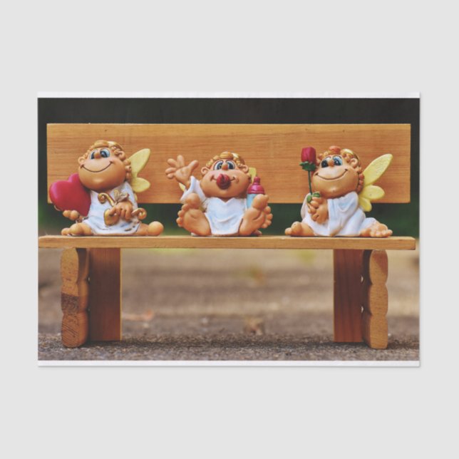 papel de tejido de ángeles personalizados (Anverso)