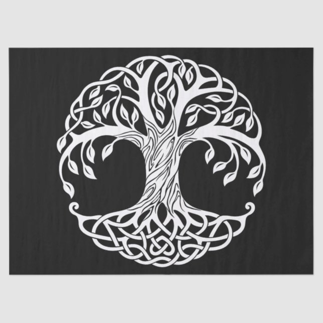 papel de tejido de árbol celeste (Anverso)