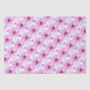 Papel de tejido de arte acuarela botánico rosa ane