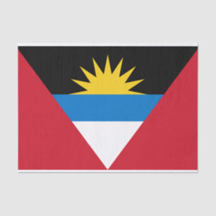 papel de tejido de bandera antigua y barbuda