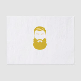 Papel de tejido de barba amarilla