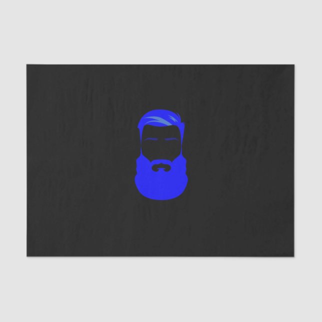 Papel de tejido de barba azul (Anverso)