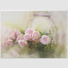 Papel de tejido de cesta floral