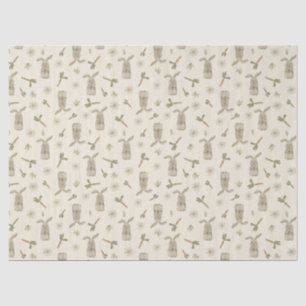 Papel de tejido de conejo de primavera