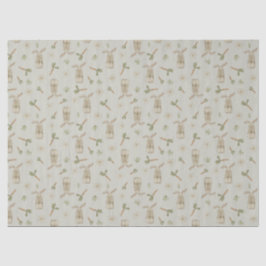 Papel de tejido de conejo de primavera