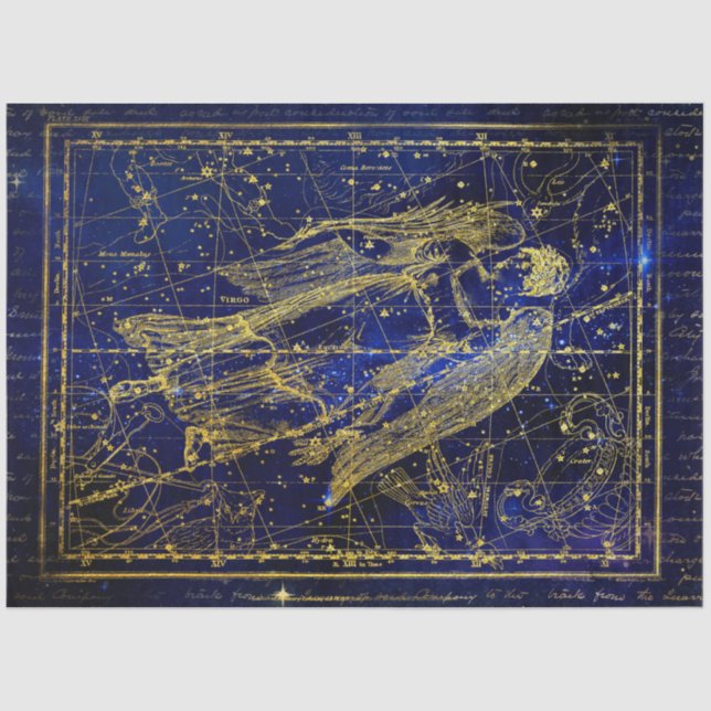 papel de tejido de constelación virgen (Anverso)