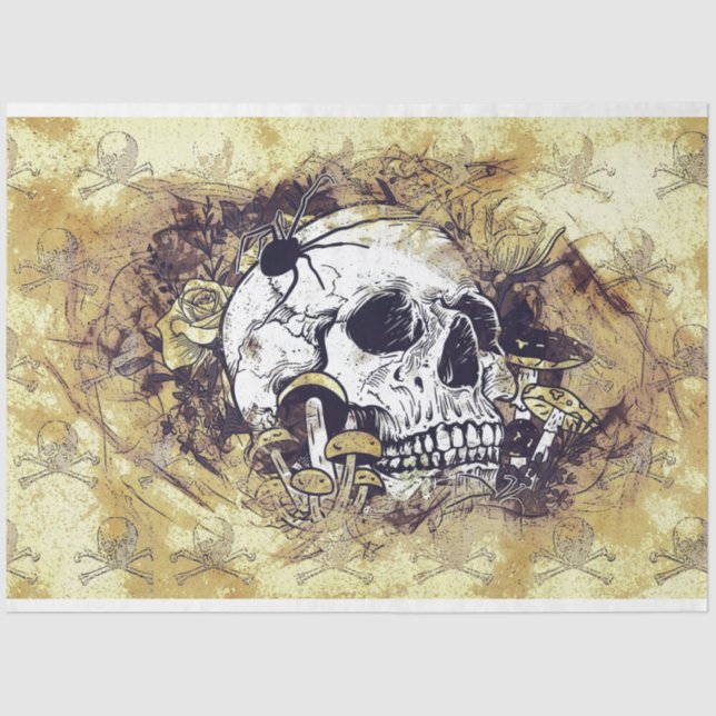 papel de tejido de cráneo de muerte (Anverso)