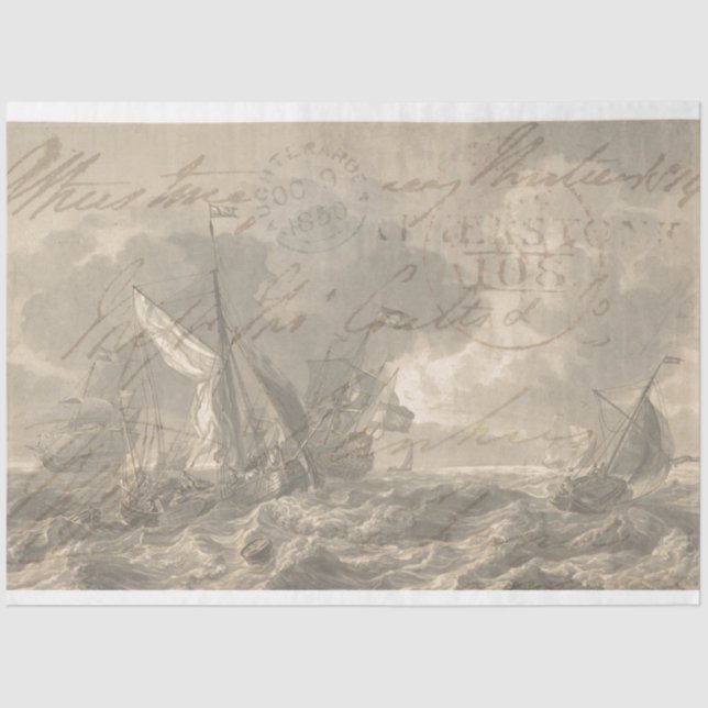 Papel de Tejido de Decoración de Mobiliario Náutic (Anverso)