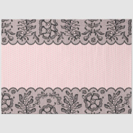 Papel de Tejido de desacoplamiento de encaje negro