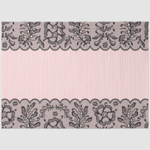 Papel de Tejido de desacoplamiento de encaje negro