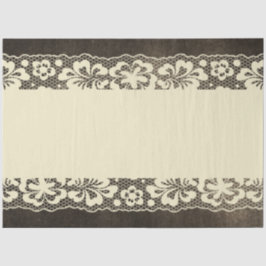 Papel de Tejido de desacoplamiento de encaje negro