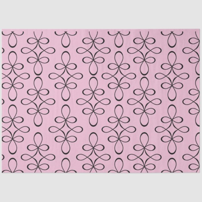 Papel de Tejido de desacoplamiento de encaje negro (Anverso)