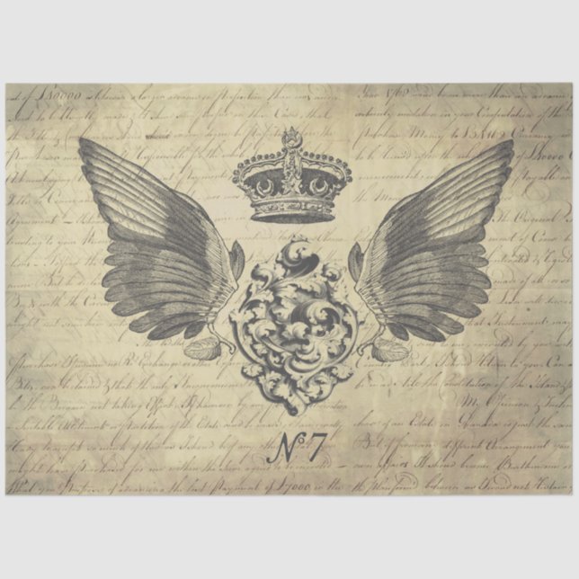 papel de tejido de descomposición de alas (Anverso)