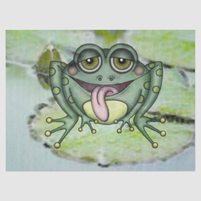 Papel de tejido de desconchado de rana cutánea (Anverso)