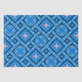 Papel de tejido de diamante rosa negro azul con pr