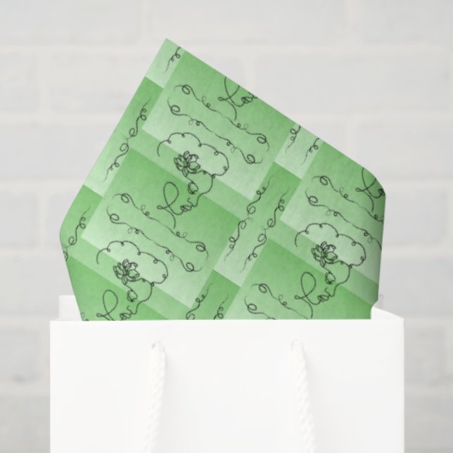 Papel de tejido de diseño flotante (Bolsa de regalo)