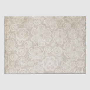 Papel de tejido de encaje floral con problemas