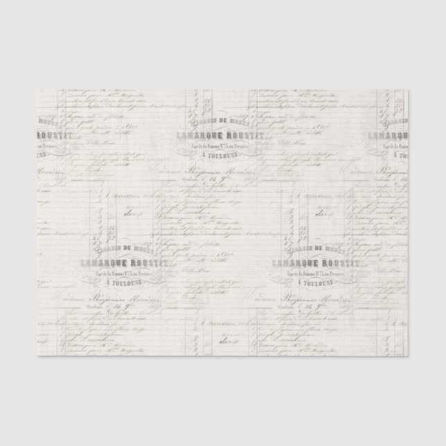 Papel de Tejido de Escritura a Mano de Recepción d (Anverso)