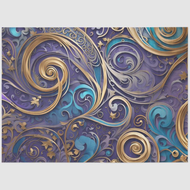 papel de tejido de espiral filigree (Anverso)