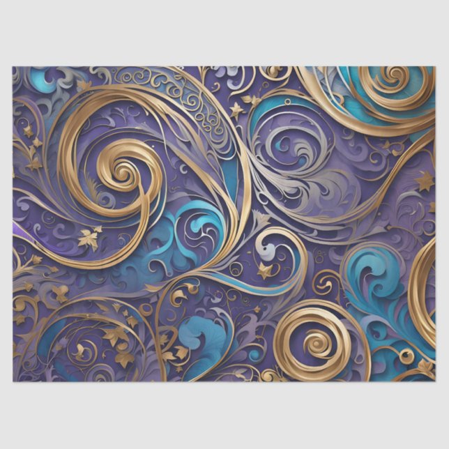 papel de tejido de espiral filigree (Anverso)