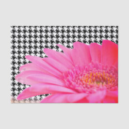 Papel de tejido de flor rosa
