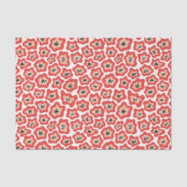 Papel de tejido de flores