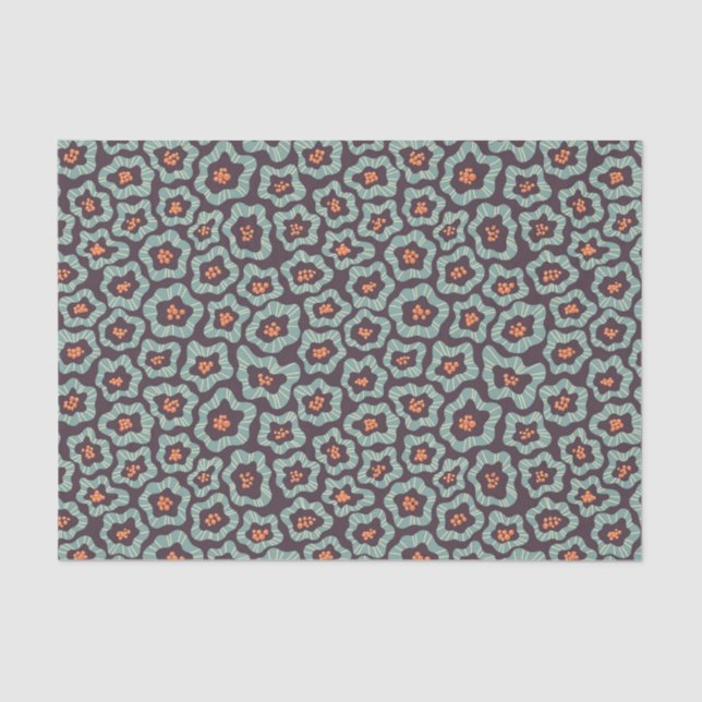 Papel de tejido de flores (Anverso)