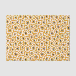 Papel de tejido de flores