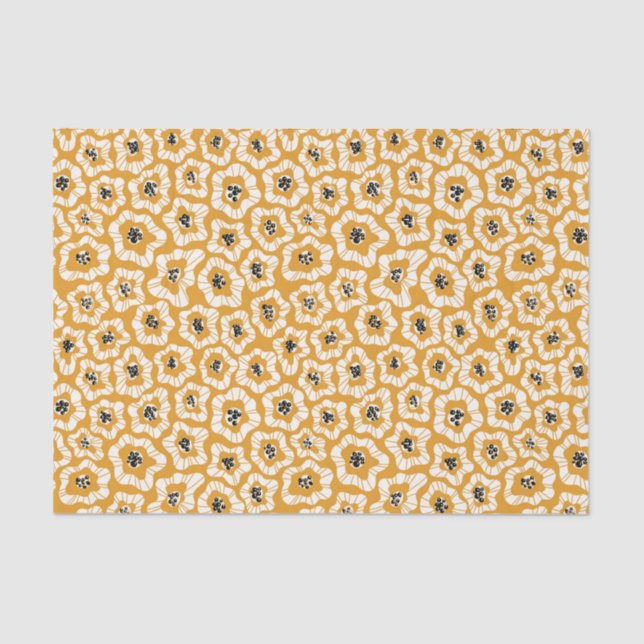 Papel de tejido de flores (Anverso)